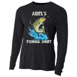 Abel's Fishing Personalized Fishing Cooling Performance Long Sleeve Crew