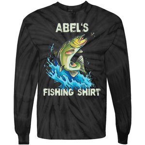 Abel's Fishing Personalized Fishing Tie-Dye Long Sleeve Shirt