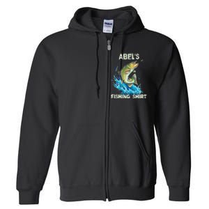 Abel's Fishing Personalized Fishing Full Zip Hoodie