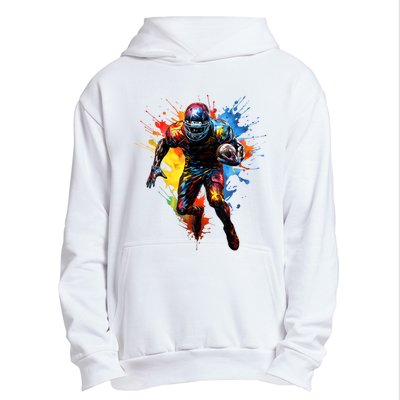 American Football Player Paint Urban Pullover Hoodie