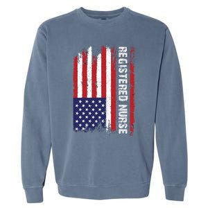 American Flag Patriotic Cool Gift Garment-Dyed Sweatshirt