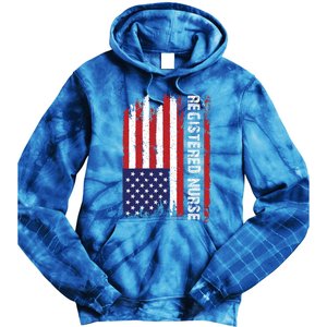 American Flag Patriotic Cool Gift Tie Dye Hoodie