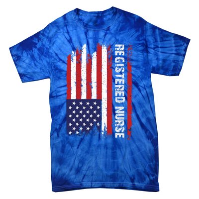 American Flag Patriotic Cool Gift Tie-Dye T-Shirt