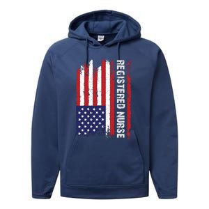 American Flag Patriotic Cool Gift Performance Fleece Hoodie