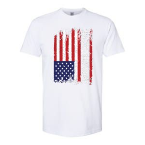 American Flag Patriotic Cool Gift Softstyle CVC T-Shirt