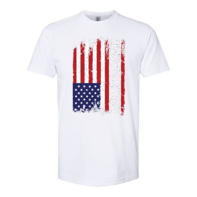 American Flag Patriotic Cool Gift Softstyle CVC T-Shirt