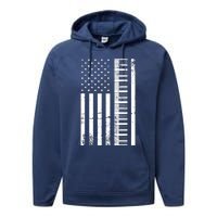 American Flag Piano Piano Player Lover Gift Performance Fleece Hoodie