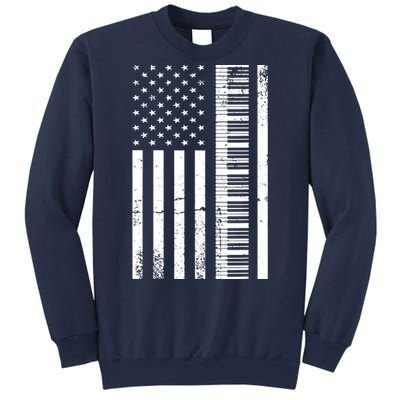 American Flag Piano Piano Player Lover Gift Sweatshirt