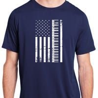 American Flag Piano Piano Player Lover Gift Adult ChromaSoft Performance T-Shirt