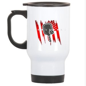 American Flag Pickleball Apparel Pickleball Stainless Steel Travel Mug