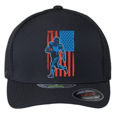 American Football Player Flag Flexfit Unipanel Trucker Cap