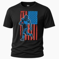 American Football Player Flag Cooling Performance Crew T-Shirt