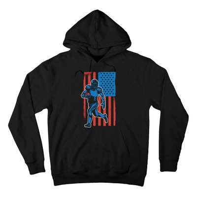 American Football Player Flag Hoodie