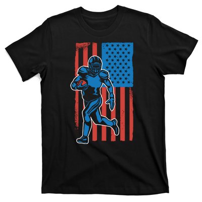 American Football Player Flag T-Shirt