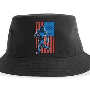 American Football Player Flag Sustainable Bucket Hat