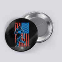 American Football Player Flag Button
