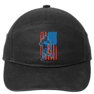 American Football Player Flag 7-Panel Snapback Hat