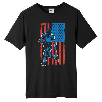 American Football Player Flag Tall Fusion ChromaSoft Performance T-Shirt