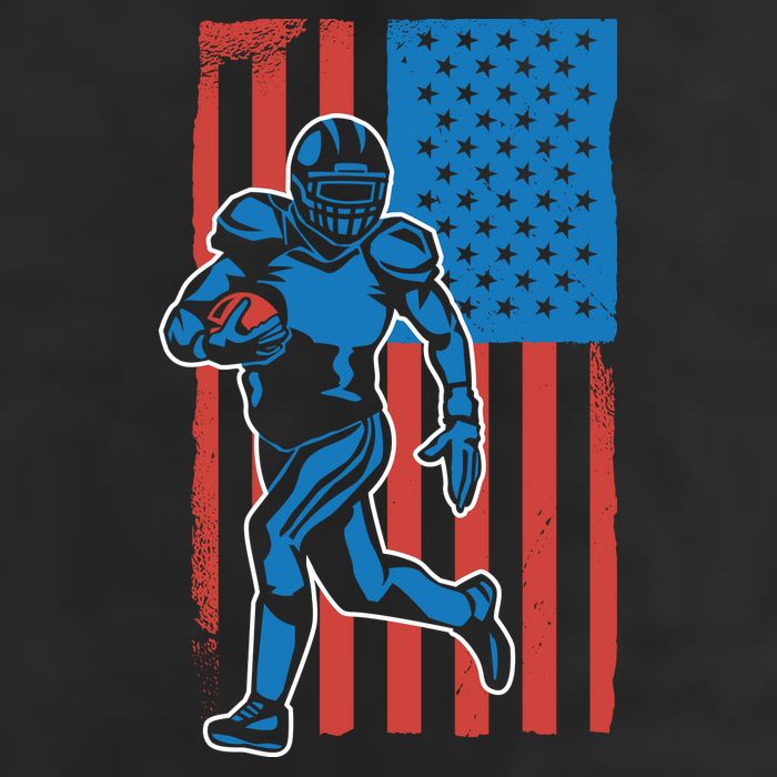 American Football Player Flag 11oz C Handle Ceramic Mug