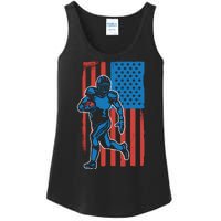 American Football Player Flag Ladies Essential Tank