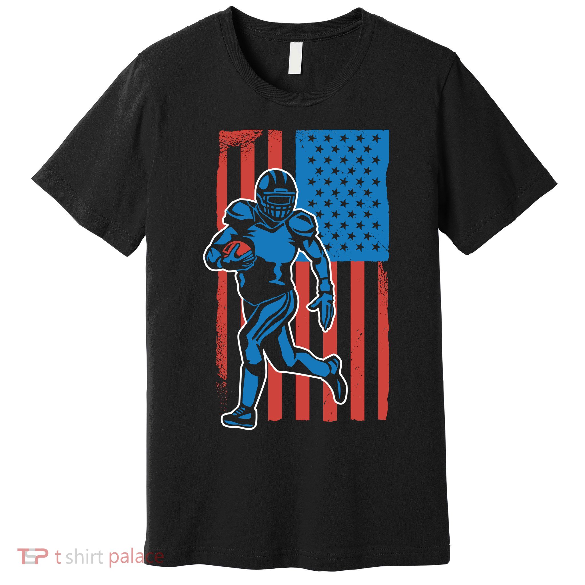 American Football Player Flag Premium T-Shirt