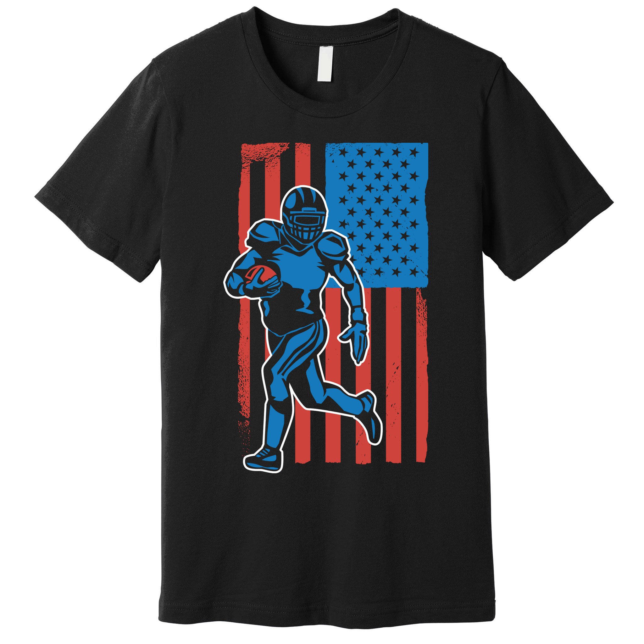 American Football Player Flag Premium T-Shirt