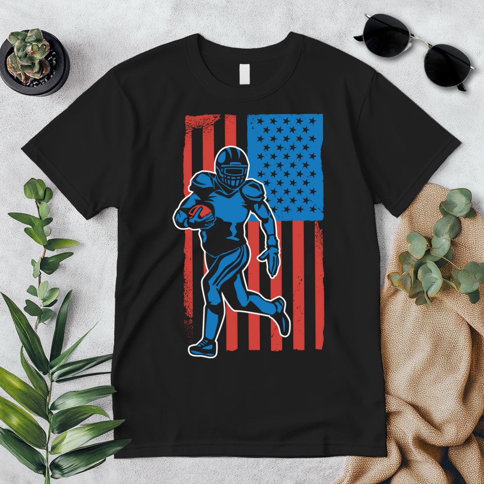 American Football Player Flag Premium T-Shirt