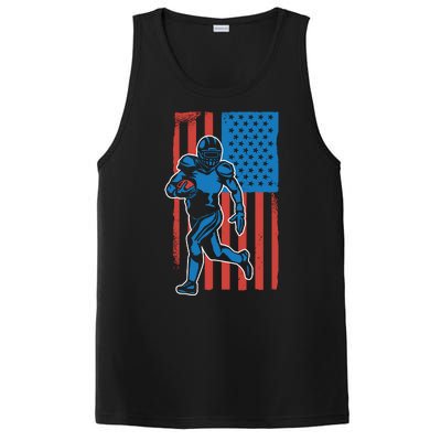 American Football Player Flag PosiCharge Competitor Tank