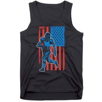 American Football Player Flag Tank Top