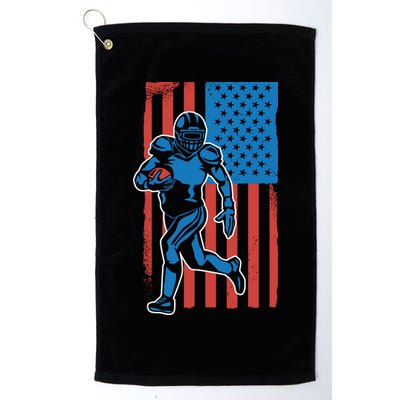 American Football Player Flag Golf Towel