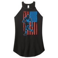 American Football Player Flag Women's Perfect Tri Rocker Tank