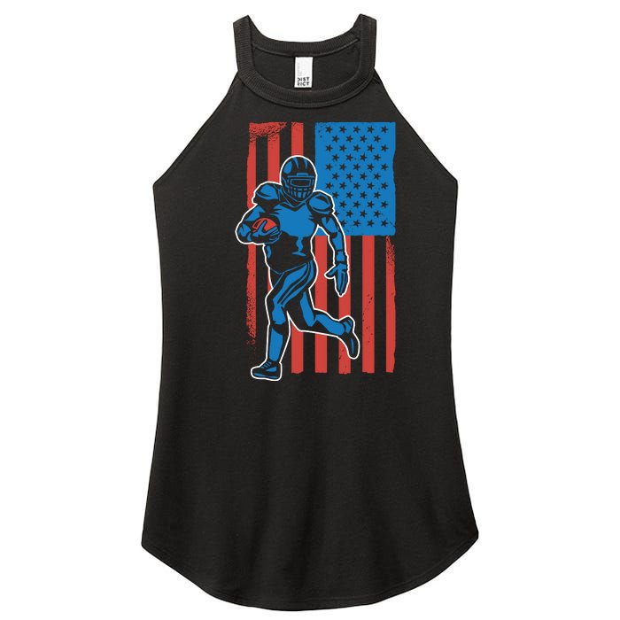 American Football Player Flag Women's Perfect Tri Rocker Tank