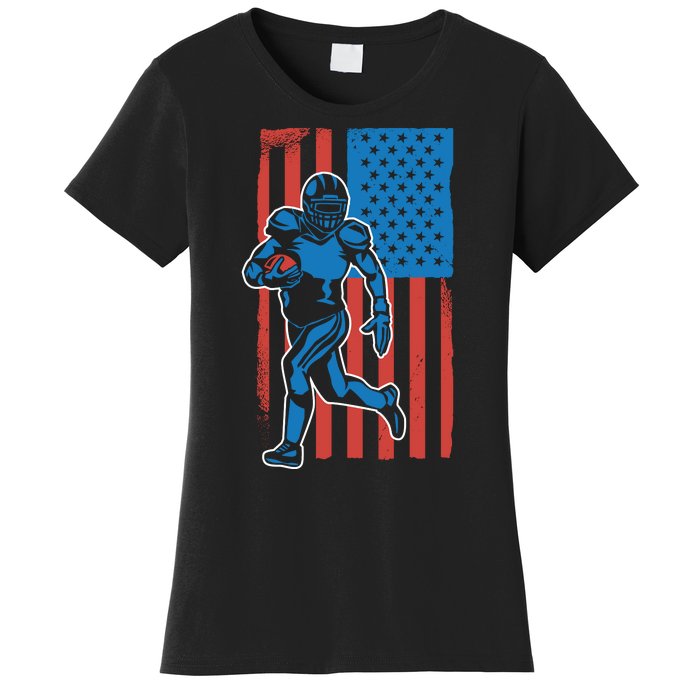 American Football Player Flag Women's T-Shirt