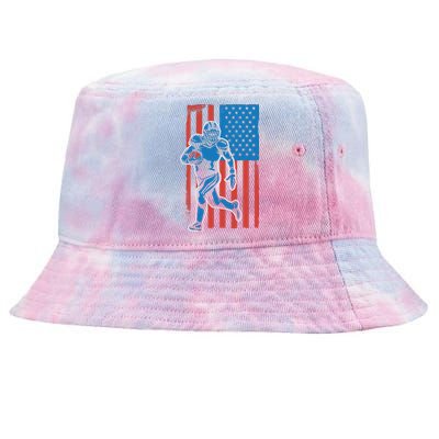 American Football Player Flag Tie-Dyed Bucket Hat