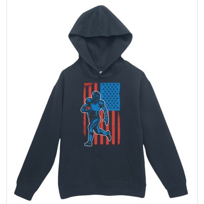 American Football Player Flag Urban Pullover Hoodie