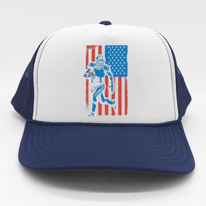 American Football Player Flag Trucker Hat