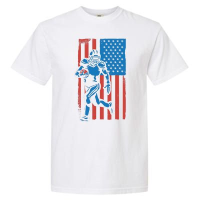 American Football Player Flag Garment-Dyed Heavyweight T-Shirt