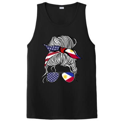 American Filipina Patriot Flag Philippines Grown Gift PosiCharge Competitor Tank