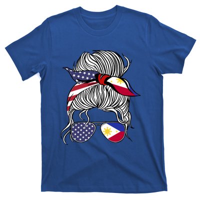 American Filipina Patriot Flag Philippines Grown Gift T-Shirt