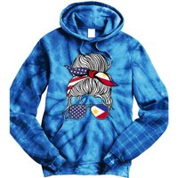 American Filipina Patriot Flag Philippines Grown Gift Tie Dye Hoodie