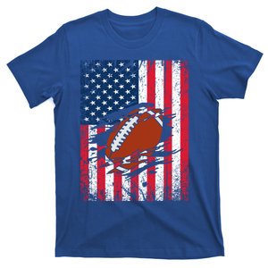 American Football Patriotic 4th Of July American Flag Gift T-Shirt