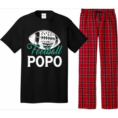 American Football Popo Happy FatherS Day Dad Grandpa Gift Pajama Set