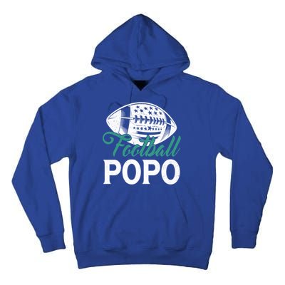 American Football Popo Happy FatherS Day Dad Grandpa Gift Tall Hoodie