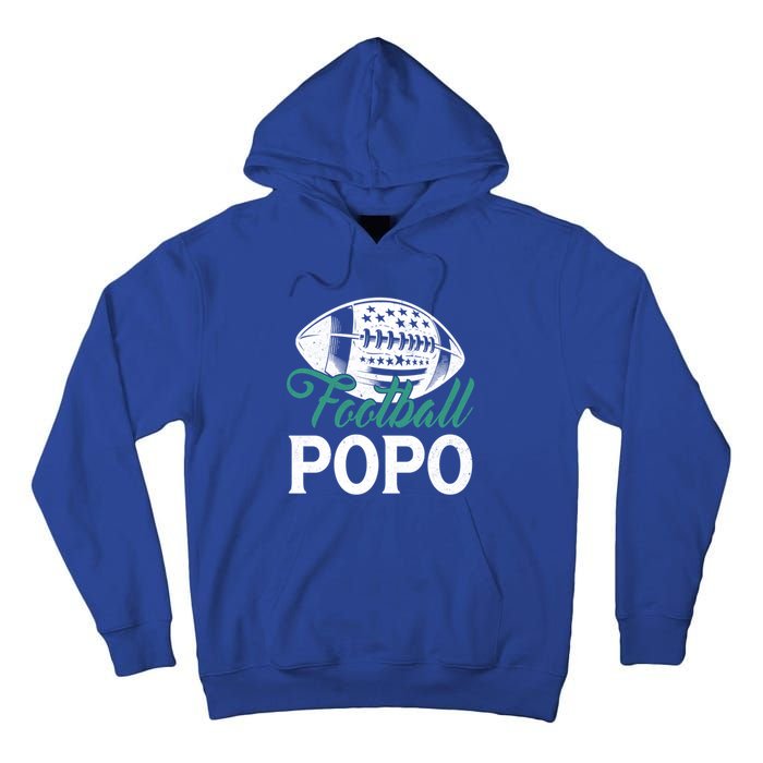 American Football Popo Happy FatherS Day Dad Grandpa Gift Tall Hoodie