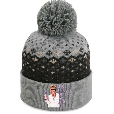 Absolutely Fabulous Patsy The Baniff Cuffed Pom Beanie