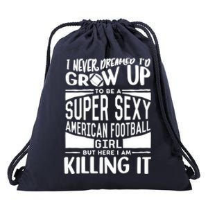 American Football Player Gift Football Lover Meaningful Gift Drawstring Bag