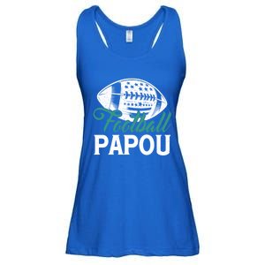 American Football Papou Happy FatherS Day Dad Grandpa Gift Ladies Essential Flowy Tank