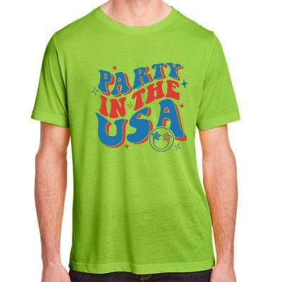 American Flag Party In Usa 4th July Patriotic Adult ChromaSoft Performance T-Shirt