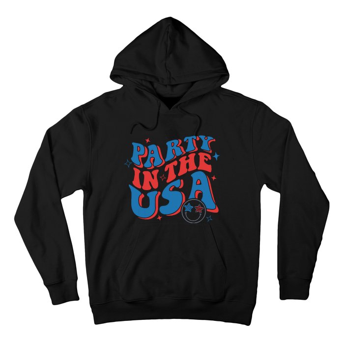 American Flag Party In Usa 4th July Patriotic Hoodie