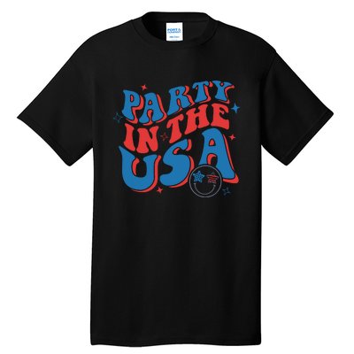 American Flag Party In Usa 4th July Patriotic Tall T-Shirt